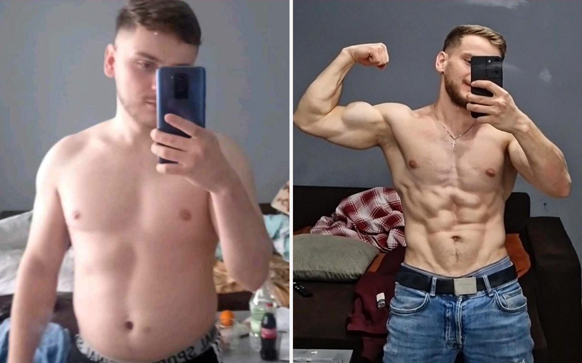 Marcin po treningach kalisteniki w PepekGym